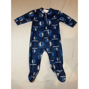 Dallas Mavericks Baby Sleepers 6/9 Months NBA Basketball Footie‎ Pajamas